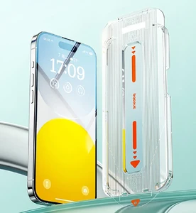 Захисне скло з рамкою для поклейки Baseus Sapphire Series HD для iPhone 15 Pro - Фото 2