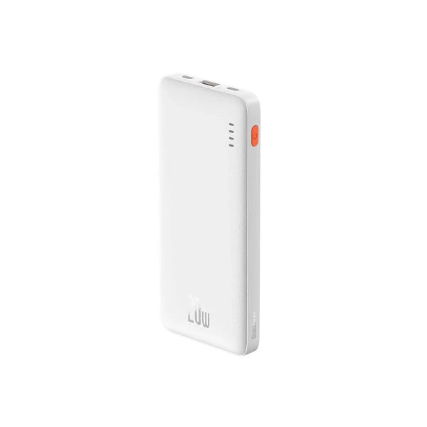 Повербанк с быстрой зарядкой Baseus Airpow Power Bank 20W, PD/QC, 10000 mAh (White)