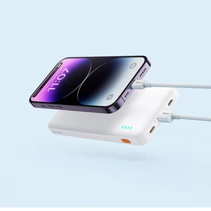 Повербанк із швидкою зарядкою Baseus Airpow Power Bank PD/QC, 20W, 10000 mAh (White) - Фото 6