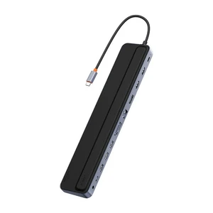 Хаб 11в1 Baseus Elitejoy Gen2 USB-C с разъемами HDMI 4K, VGA 4K, RJ45, USB-C, USB-A, кардридером SD/TF, Audio Jack, 100W PD для iPad | MacBook Pro/Air | Windows - Фото 2