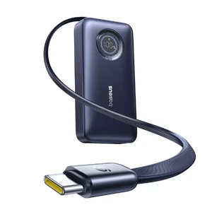 Повербанк з висувним кабелем Baseus EnerCore CR11 Power Bank with Retractable Cable 45W 10000mAh - Фото 2
