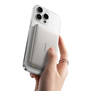 Портативное зарядное устройство Baseus PicoGo Ultra-Slim Qi2 Magnetic Power Bank 10000mAh Titanium - Фото 3