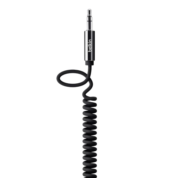 Акустичний кабель Belkin Coiled 3.5 AUX Black