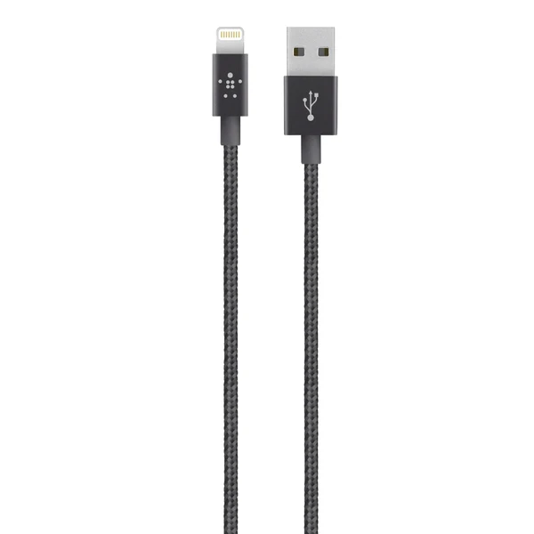Металевий кабель Belkin MIXIT ↑ Metallic Lightning to USB Black 1.2m у Полтаві