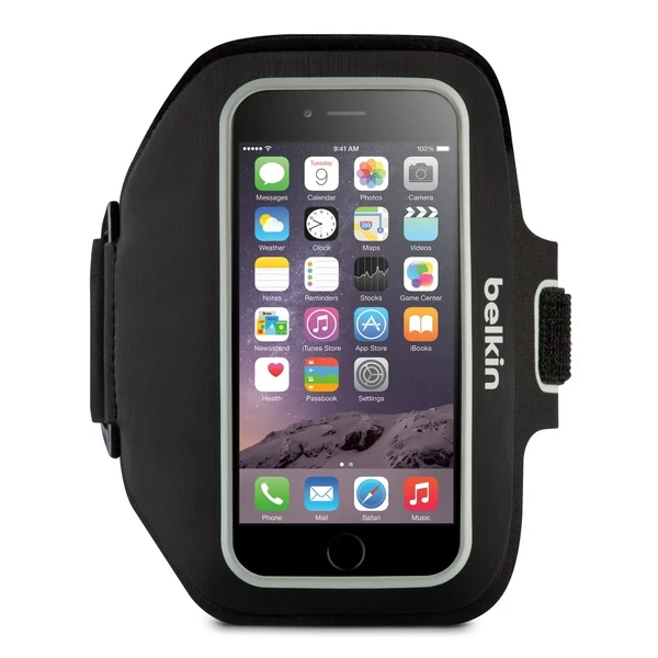 Спортивний чохол Belkin Sport-Fit Plus Armband Blacktop для iPhone | смартфонів до 5.8"