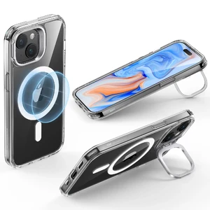 Захисний чохол з підставкою та підтримкою MagSafe ESR Classic Hybrid Case HaloLock Clear для iPhone 15 Plus - Фото 4