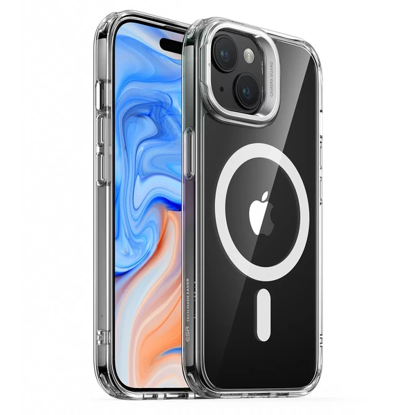 Захисний чохол з підставкою та підтримкою MagSafe ESR Classic Hybrid Case HaloLock Clear для iPhone 15