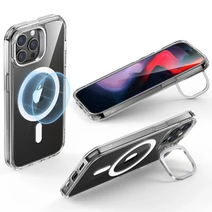 Защитный чехол с подставкой и поддержкой MagSafe ESR Classic Hybrid Case HaloLock Clear для iPhone 15 Pro - Фото 4