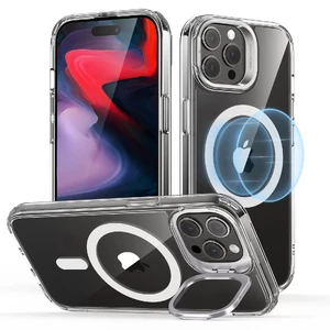 Защитный чехол с подставкой и поддержкой MagSafe ESR Classic Hybrid Case HaloLock Clear для iPhone 15 Pro - Фото 5