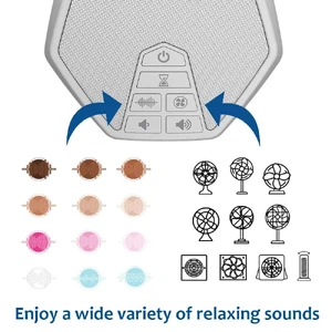 Генератор білогу шуму з таймером для сну та релаксації LectroFan EVO Noise Sleep Sound Machine White - Фото 6