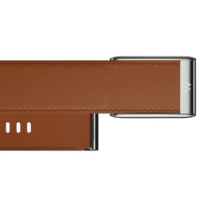 Ремінець WHOOP 5.0 LeatherLuxe Bands Straight Small Chestnut Cream with Titanium - Фото 2