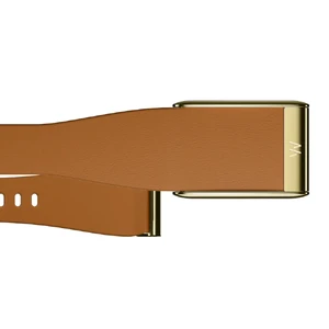 Ремешок WHOOP 5.0 LeatherLuxe Bands Tapered Large Camel with Gold - Фото 2
