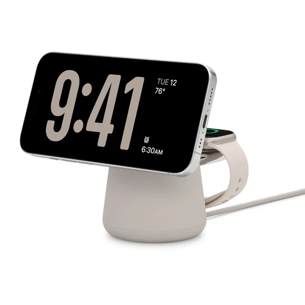 Док-станція MagSafe Belkin 2-в-1 Boost Charge Pro Sand 15W для iPhone | AirPods | Apple Watch у Полтаві