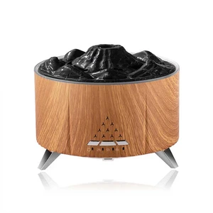 Масляный Bluetooth аромадифузор и увлажнитель с эффектом огня вулкана | iLoungeMax Aroma Air Volcano Wood