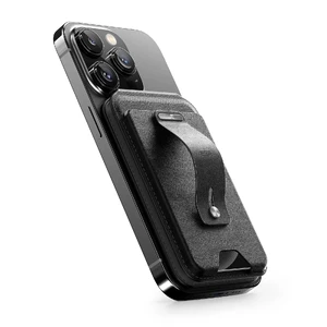Кожаный чехол-бумажник Find My с подставкой ESR HaloLock Geo Wallet Stand MagSafe Black для iPhone 15 | 14 | 13 | 12 - Фото 2