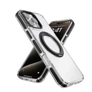 Чохол iLoungeMax MagSafe Rotating 360° Clear Black для iPhone 16 Pro