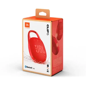 Портативна Bluetooth-колонка з карабіном JBL Clip 5 Red - Фото 9