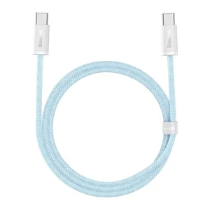 Нейлоновий кабель Type-C to Type-C для швидкої зарядки Baseus Dynamic Series 100W Blue (1m) CALD000203 - Фото 1
