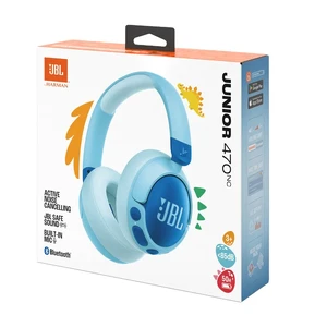 Дитячі бездротові Bluetooth-навушники JBL Junior 470NC Blue - Фото 7