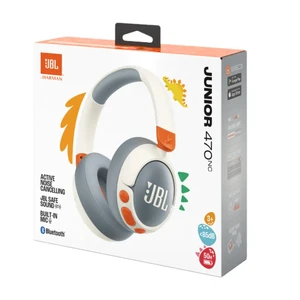 Детские беспроводные Bluetooth-наушники JBL Junior 470NC White - Фото 7