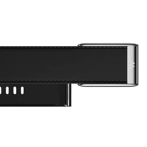 Ремешок WHOOP 5.0 LeatherLuxe Bands Straight Small Black Cream with Titanium - Фото 2