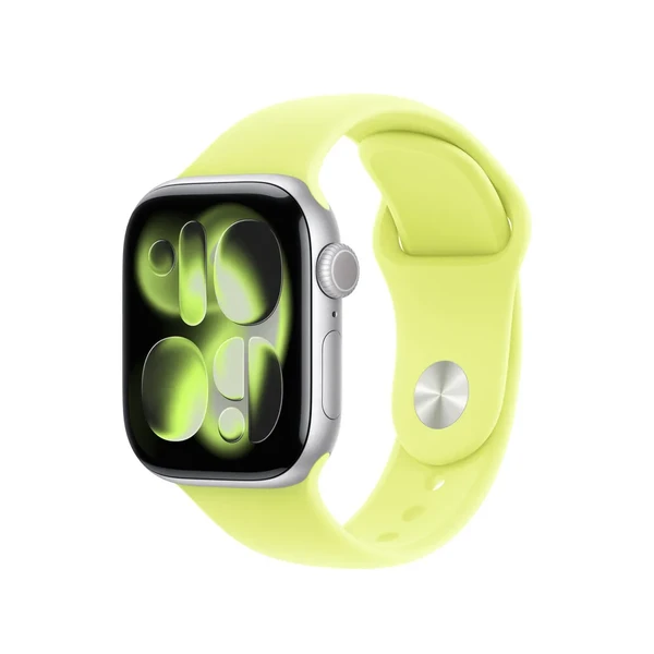 Ремінець Apple Sport Band Neon Yellow для Apple Watch 42mm | 41mm | 40mm | 38mm Розмір S/M