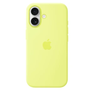 Силіконовий чохол Apple Silicone Case with MagSafe Neon Yellow для iPhone 17