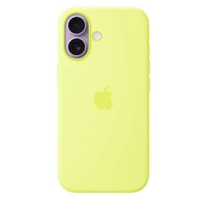 Силіконовий чохол Apple Silicone Case with MagSafe Neon Yellow для iPhone 17 - Фото 2