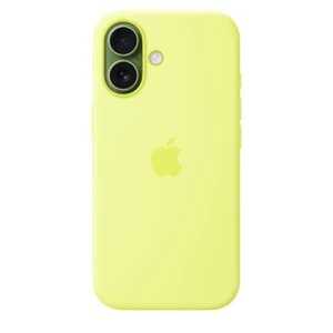 Силіконовий чохол Apple Silicone Case with MagSafe Neon Yellow для iPhone 17 - Фото 3