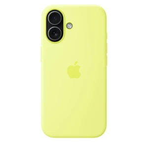 Силіконовий чохол Apple Silicone Case with MagSafe Neon Yellow для iPhone 17 - Фото 5