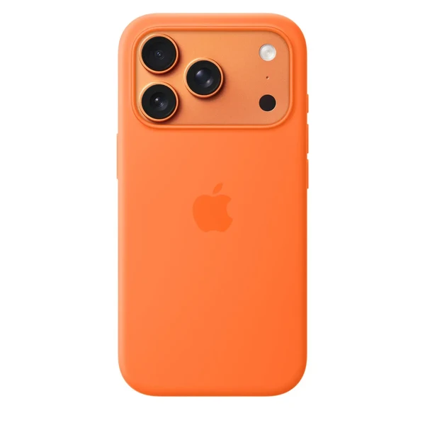 Силіконовий чохол Apple Silicone Case with MagSafe Orange для iPhone 17 Pro