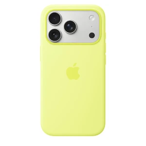 Силиконовый чехол Apple Silicone Case with MagSafe Neon Yellow для iPhone 17 Pro - Фото 2