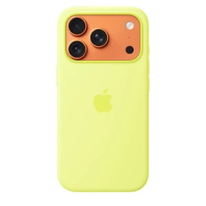 Силиконовый чехол Apple Silicone Case with MagSafe Neon Yellow для iPhone 17 Pro  - Фото 1