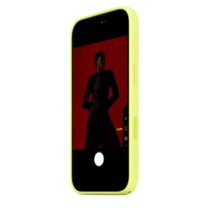 Силиконовый чехол Apple Silicone Case with MagSafe Neon Yellow для iPhone 17 Pro - Фото 4