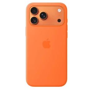 Силиконовый чехол Apple Silicone Case with MagSafe Orange для iPhone 17 Pro Max  - Фото 1