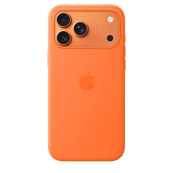 Силіконовий чохол Apple Silicone Case with MagSafe Orange для iPhone 17 Pro Max