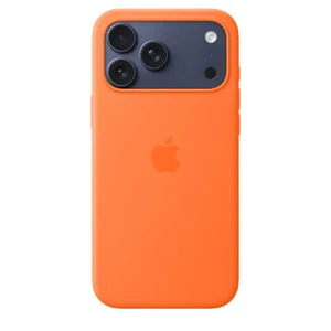 Силиконовый чехол Apple Silicone Case with MagSafe Orange для iPhone 17 Pro Max - Фото 3