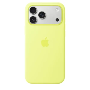 Силиконовый чехол Apple Silicone Case with MagSafe Neon Yellow для iPhone 17 Pro Max - Фото 2