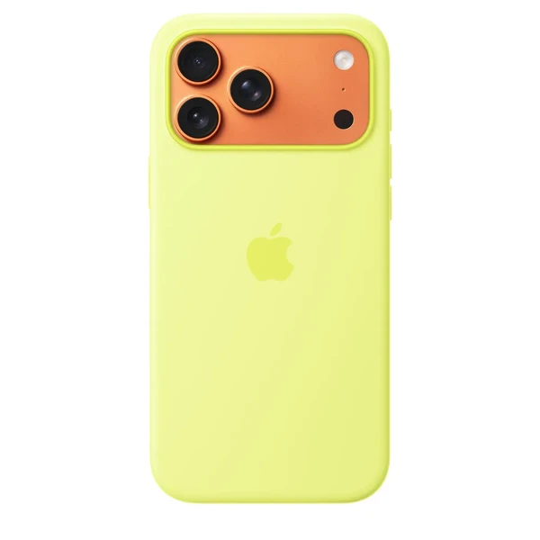 Силіконовий чохол Apple Silicone Case with MagSafe Neon Yellow для iPhone 17 Pro Max у Львові