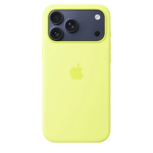 Силиконовый чехол Apple Silicone Case with MagSafe Neon Yellow для iPhone 17 Pro Max - Фото 3