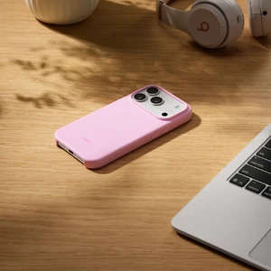 Защитный чехол Beats Case with MagSafe and Camera Control Pebble Pink для iPhone 17 Pro - Фото 4
