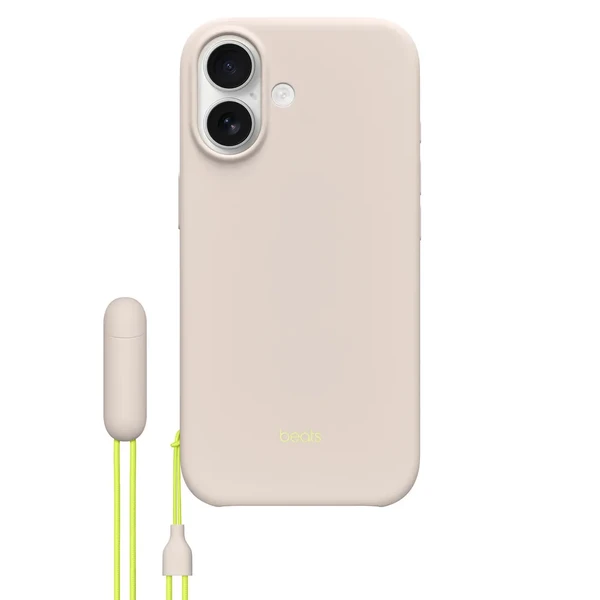 Чохол зі шнурком-підставкою Beats Kickstand Case with MagSafe and Camera Control Lime Stone для iPhone 17