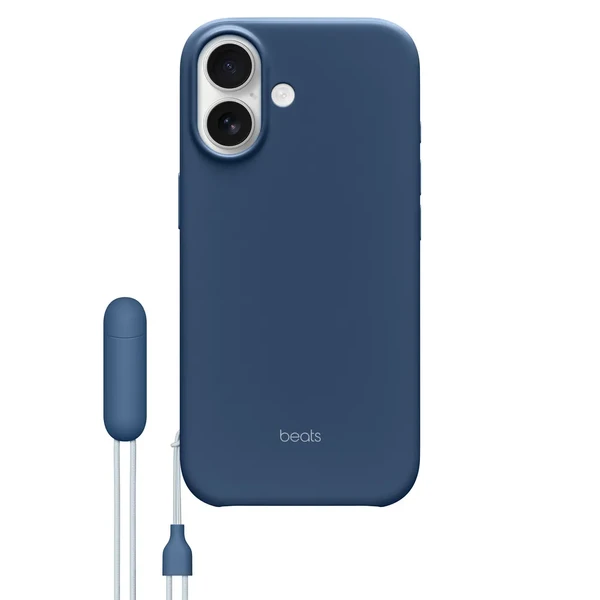 Чохол зі шнурком-підставкою Beats Kickstand Case with MagSafe and Camera Control Bedrock Blue для iPhone 17