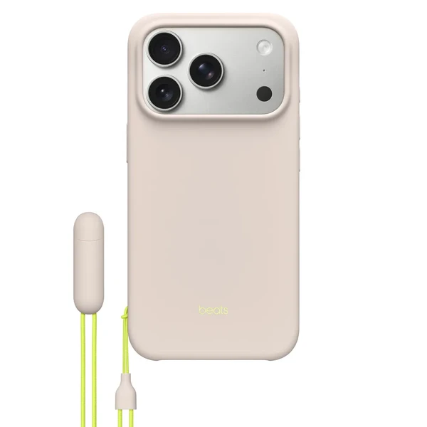Чохол зі шнурком-підставкою Beats Kickstand Case with MagSafe and Camera Control Lime Stone для iPhone 17 Pro