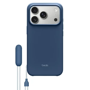 Чехол со шнурком-подставкой Beats Kickstand Case with MagSafe and Camera Control Bedrock Blue для iPhone 17 Pro  - Фото 1