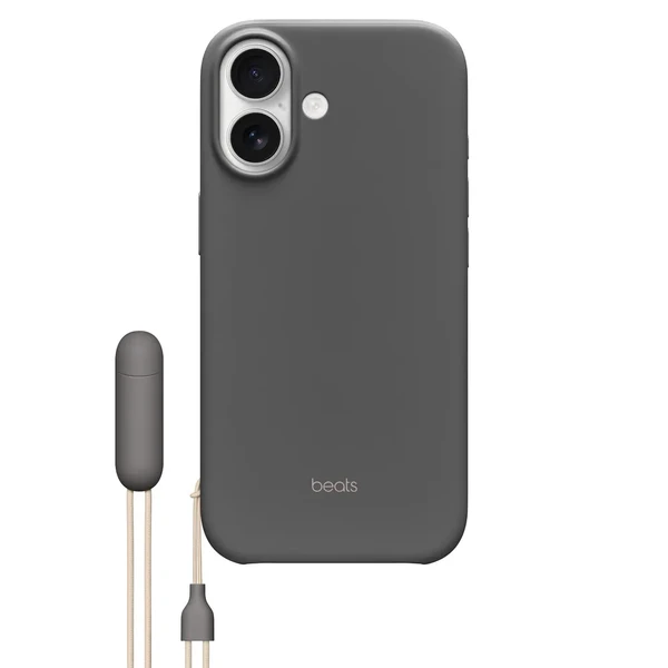 Чохол зі шнурком-підставкою Beats Kickstand Case with MagSafe and Camera Control Granite Gray для iPhone 17 в Одесі