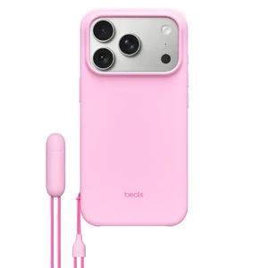 Чохол зі шнурком-підставкою Beats Kickstand Case with MagSafe and Camera Control Pebble Pink для iPhone 17 Pro