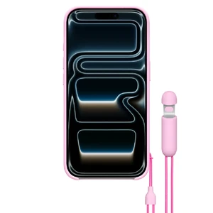 Чехол со шнурком-подставкой Beats Kickstand Case with MagSafe and Camera Control Pebble Pink для iPhone 17 Pro - Фото 2