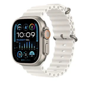 Ремешок Apple Ocean Band White для Apple Watch Ultra 2 49mm | 45mm | 44mm (MQE93) MQE93 - Фото 1