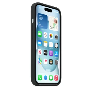 Силиконовый чехол Apple Silicone Case c MagSafe Black (MT103) для iPhone 15 Plus - Фото 3